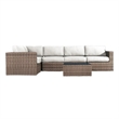 Living Source Internaltional Wicker / Rattan 4-Person Seating Group in Gray