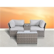 Living Source Internaltional Wicker / Rattan 2-Person Seating Group in Gray
