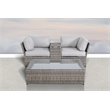 Living Source Internaltional Wicker / Rattan 2 - Person Seating Group in Gray