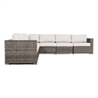 Living Source Internaltional 6-Person Wicker / Rattan Seating Group in Gray