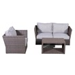 Living Source Internaltional Wicker / Rattan 3 - Person Seating Group in Brown