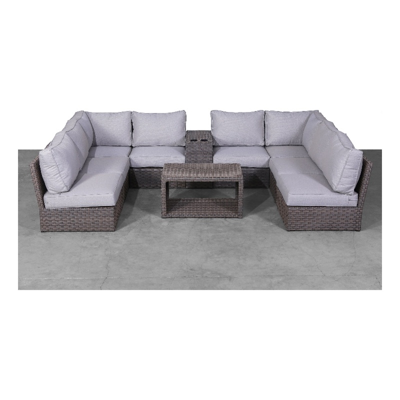 Living Source Internaltional Wicker / Rattan 6-Person Seating Group in Brown