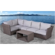 Living Source Internaltional Wicker / Rattan 4-Person Seating Group in Brown