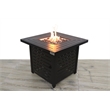Living source  25'' H x 30'' W Steel Outdoor Fire Pit Table with Lid