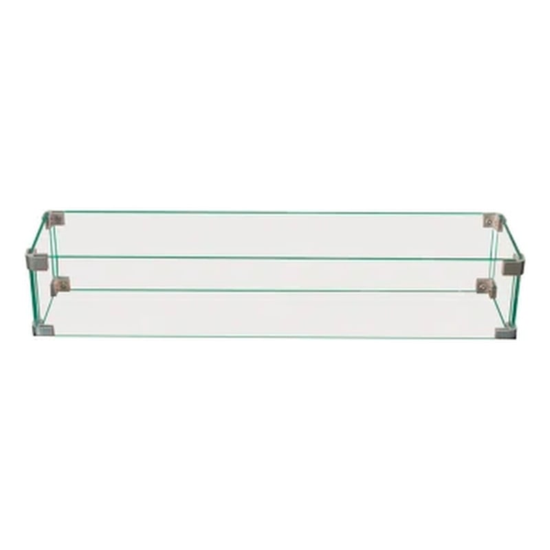 Living Source International  Rectangle Fire Pit Flame Guard