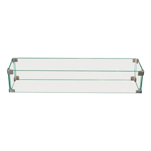 Living Source International  Rectangle Fire Pit Flame Guard