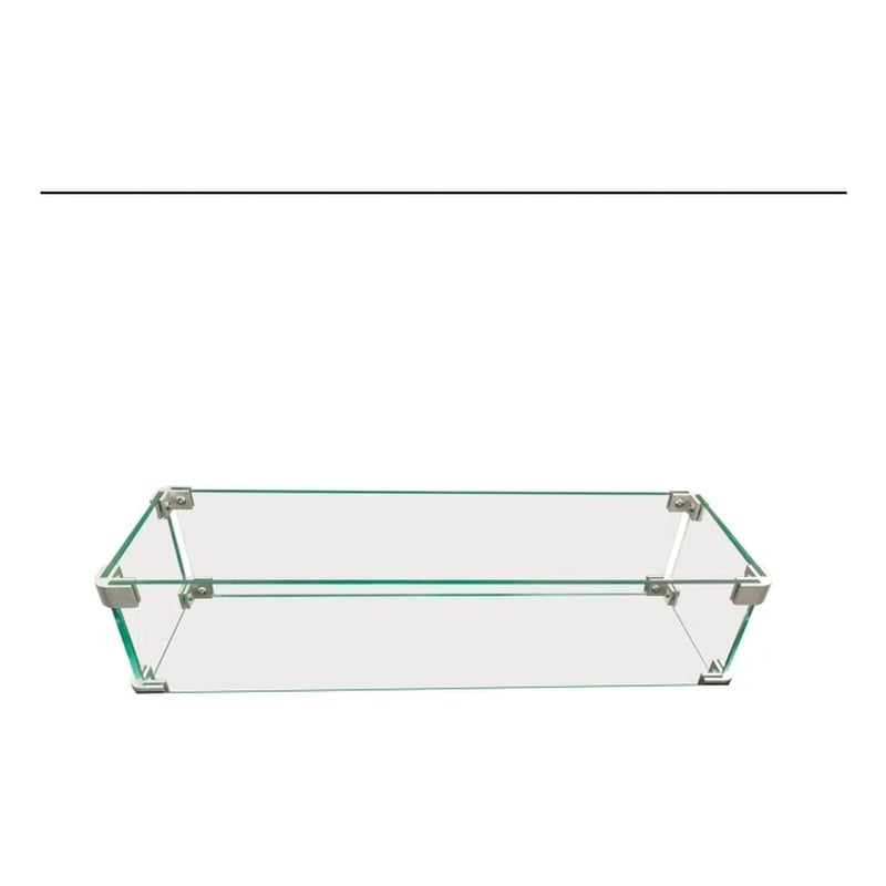 Living Source International  Rectangle Fire Pit Flame Guard
