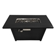 Living Source 24'' H x 54'' W Steel Outdoor Fire Pit Table with Lid