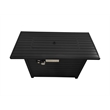 Living Source 24'' H x 54'' W Steel Outdoor Fire Pit Table with Lid