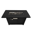 Living Source 24'' H x 54'' W Steel Outdoor Fire Pit Table with Lid