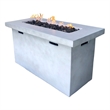 LSI 25'' H x 42'' W Fiber Reinforced Concrete Outdoor Fire Pit Table