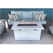LSI 25'' H x 42'' W Fiber Reinforced Concrete Outdoor Fire Pit Table