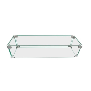 Living Source International Rectangle Fire Pit Flame Guard