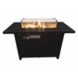 Living Source International 24'' H Steel Propane Outdoor Fire Pit Table with Lid