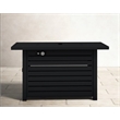 Living Source International Steel Outdoor Fire Pit Table with Lid