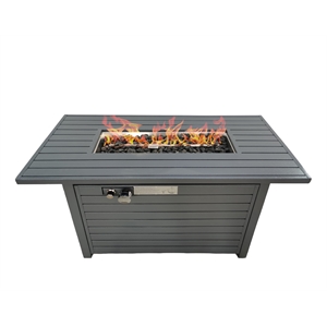 Living Source International  Steel Outdoor Fire Pit Table with Lid