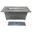 Living Source International 24'' H Steel Outdoor Fire Pit Table with Lid
