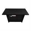 Living Source 25'' H x 42'' W Steel Propane Outdoor Fire Pit Table with Lid