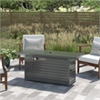 Living Source 24'' H x 54'' W Steel Outdoor Fire Pit Table with Lid (Gray)