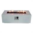 Living Source International 16'' H x 42'' W Concrete Outdoor Fire Pit Table