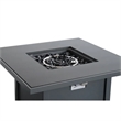 Living Source International Outdoor Stainless Steel Fire Pit Table in Gray