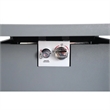 Living Source International Outdoor Stainless Steel Fire Pit Table in Gray