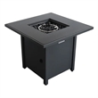 Living Source International Outdoor Stainless Steel Fire Pit Table in Gray