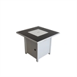 Living Source International 25'' H x 30'' W Steel Outdoor Fire Pit white