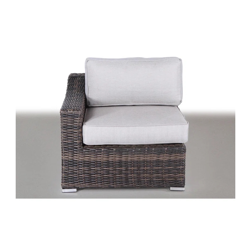 Living Source International Rattan Wicker 6 - Person Seating Group with Cushions
