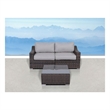 Living Source International 2-Person Wicker / Rattan Seating Group in Brown