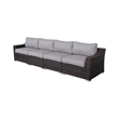 Living Source International Rattan Wicker 4 - Person Seating Group with Cushions