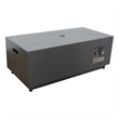 Living Source International 16'' H x 42'' W Steel Outdoor FirePit Table with Lid