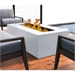 Living Source 16'' H x 42'' W Steel Outdoor Fire Pit Table with Lid