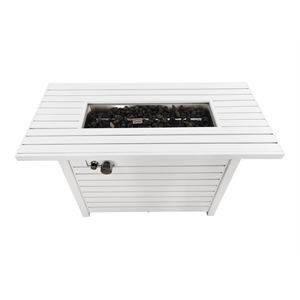 Living Source International 24'' H Outdoor Fire Pit Table with Lid