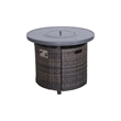Living Source High-Density Polyethylene Wicker 2 - Person Seating Group Cushions