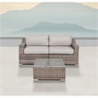 Living Source International 2-Person Wicker / Rattan Seating Group in Gray