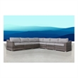 Living Source International Wicker 6 - Person Seating Group with Cushions