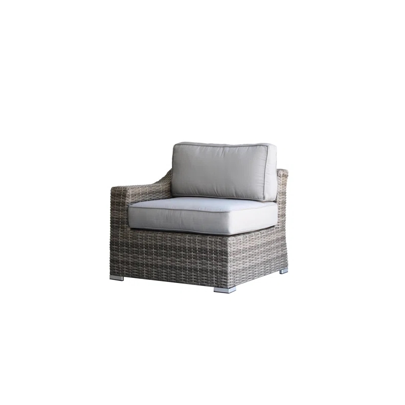 Living Source International Wicker 6 - Person Seating Group with Cushions