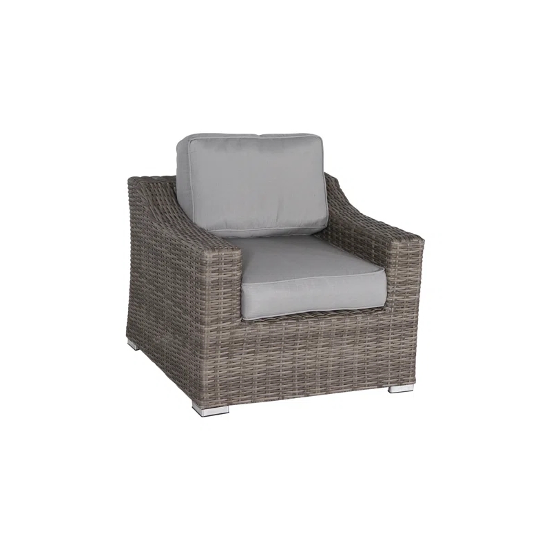 Living Source High Density Polyethylene Wicker 7 Person Seating Group Cushions