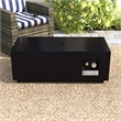 LSI 16'' H x 42'' W Steel Outdoor Fire Pit Table with Lid