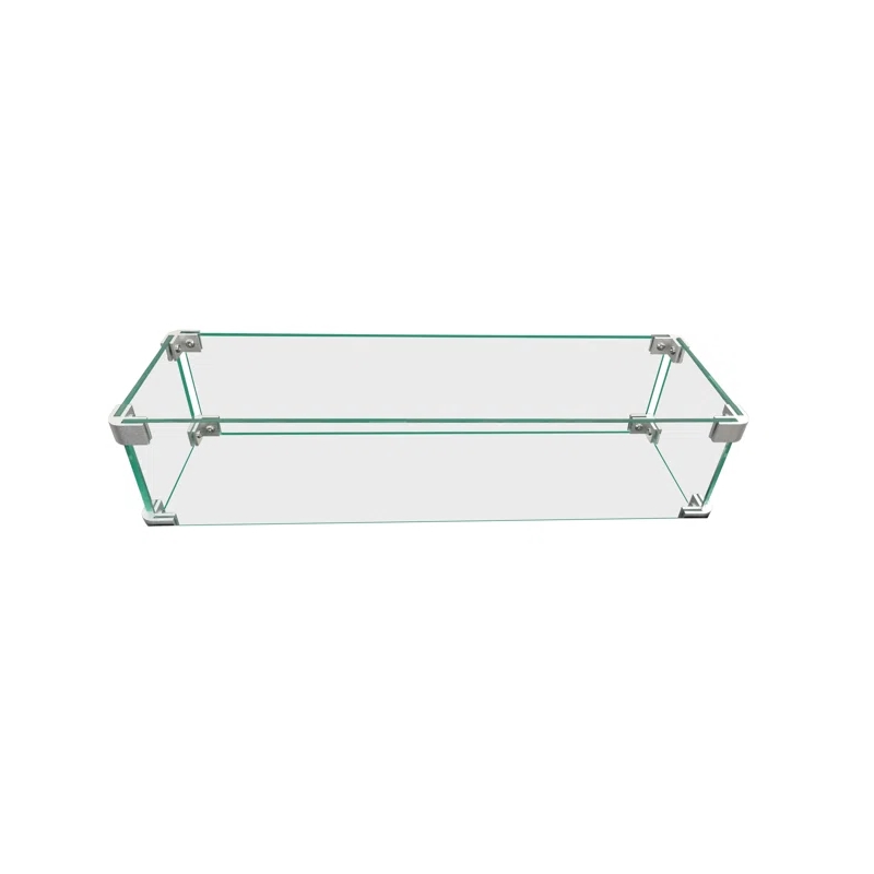 Living Source International Rectangle Fire Pit Flame Guard