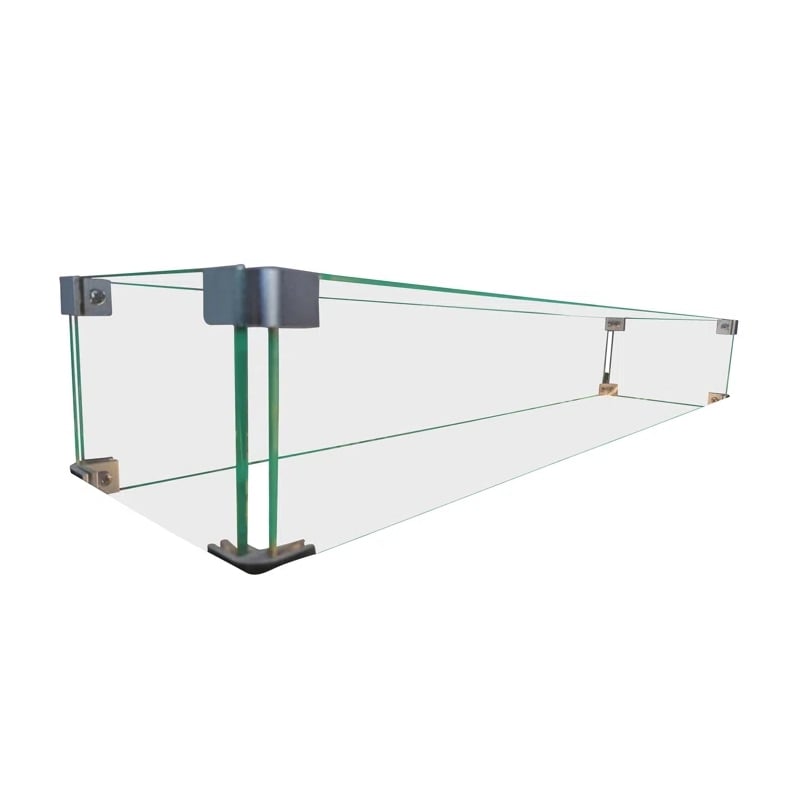 Living Source International Rectangle Fire Pit Flame Guard