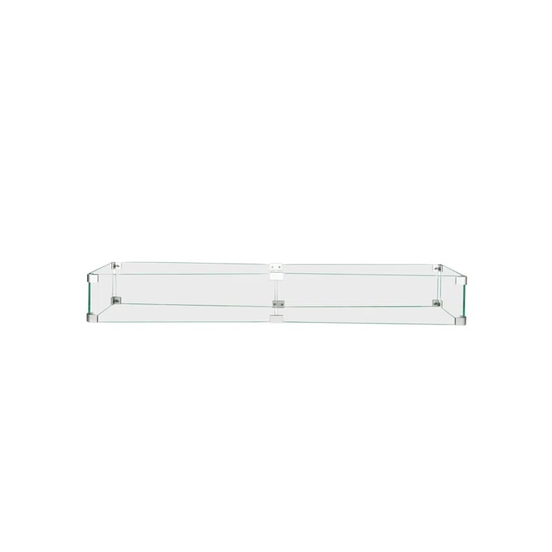Living Source International Rectangle Fire Pit Flame Guard