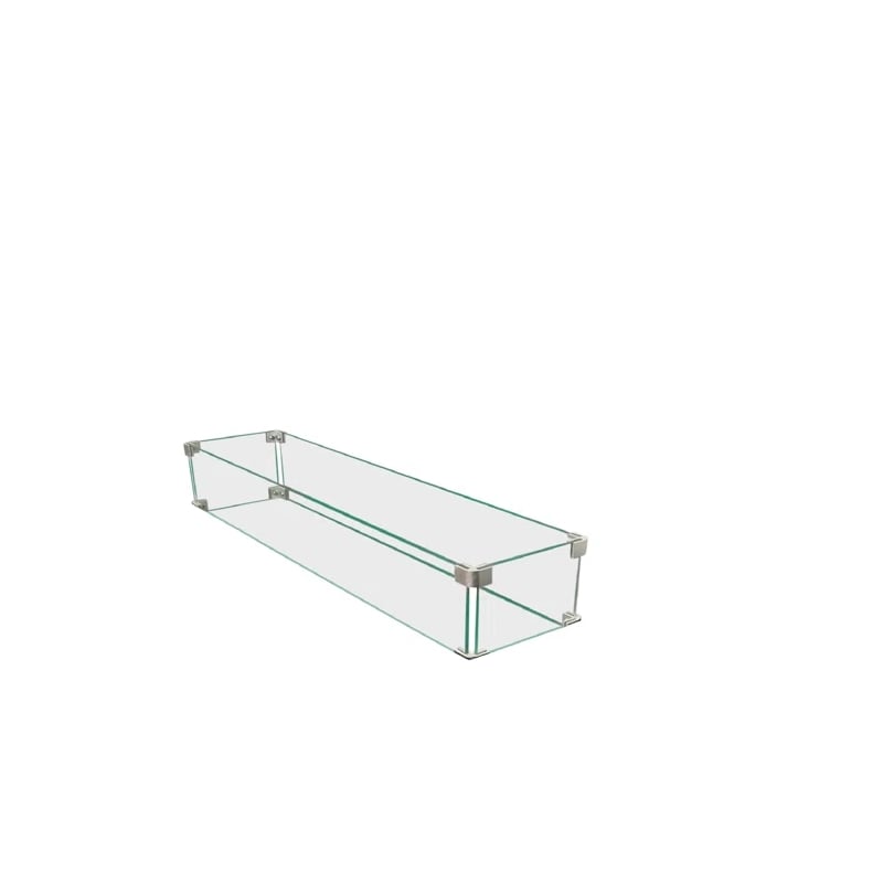 Living Source International Rectangle Fire Pit Flame Guard