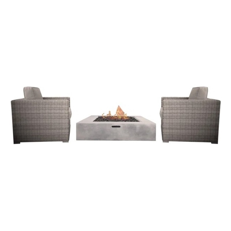 LSI Wicker 2 - Person Seating Group with Cushions