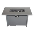 LSI 25'' H x 42'' W Steel Outdoor Fire Pit Table with Lid