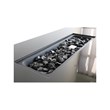 LSI 25'' H x 42'' W Steel Outdoor Fire Pit Table with Lid