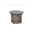 Living Source International 25'' H x 32'' W Outdoor Fire Pit Table with Lid