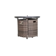 Living Source International 25'' H x 32'' W Outdoor Fire Pit Table with Lid
