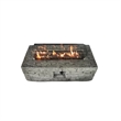 Living Source International 16'' H x 42'' W Concrete Outdoor Fire Pit Table